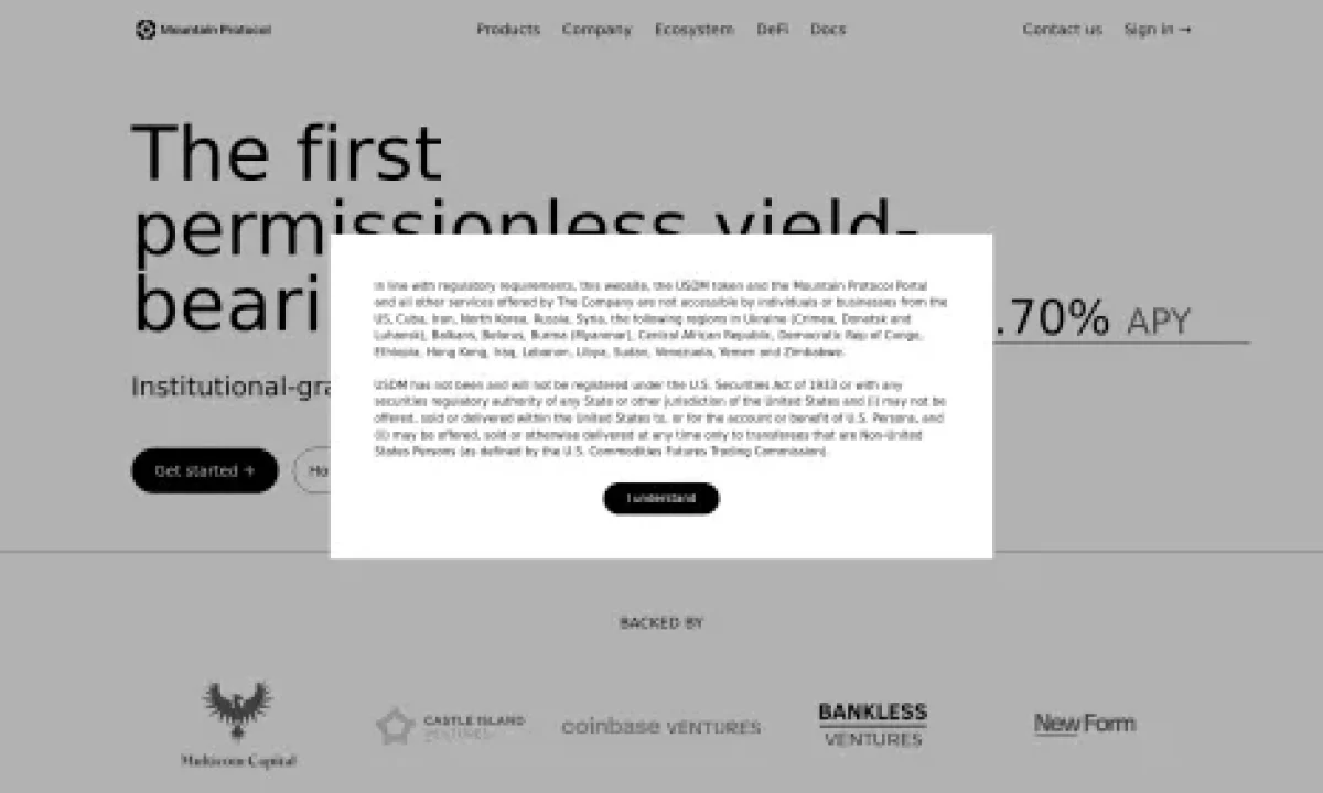 Mountain Protocol USD (USDM)