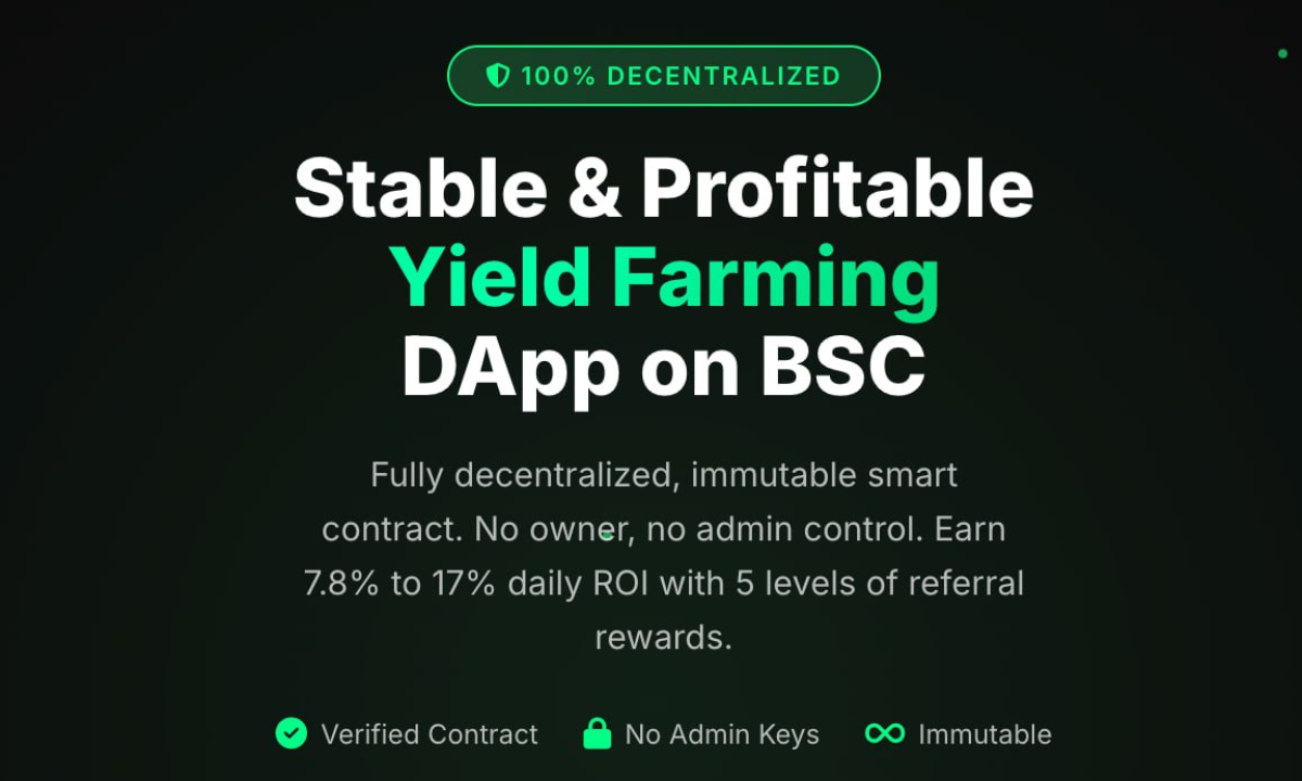 BNBCapital Emerges As Top Immutable DeFi Protocol With 239% Returns And Zero Admin Functions