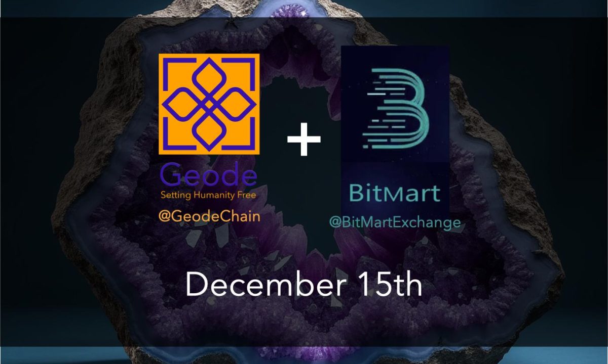 Geode Lists GEODE Coin On BitMart.com As Part Of Ongoing Decentralized Infrastructure Expansion
