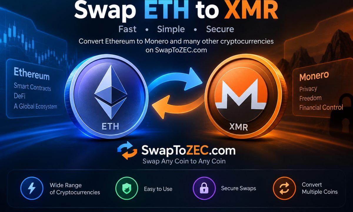 SwapToZEC.com Adds Ethereum-to-Monero Conversion Route to Its Cryptocurrency Exchange Services