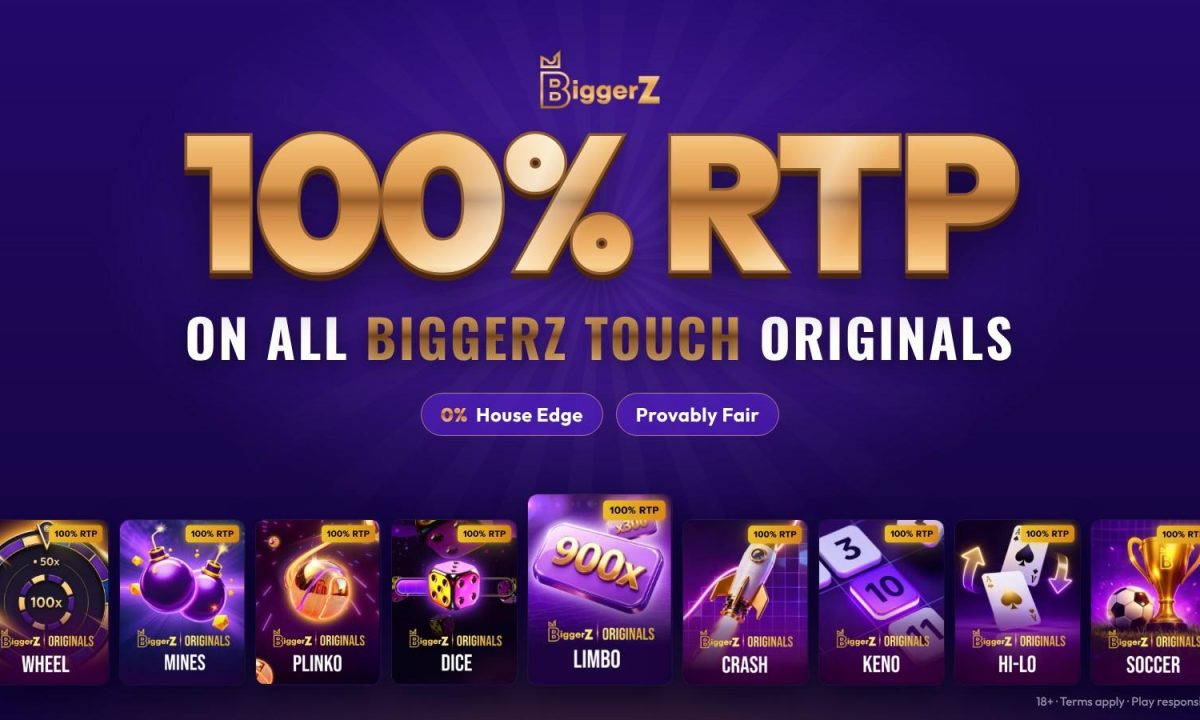 BiggerZ Crypto Casino Launches 100% RTP Originals With 0% House Edge